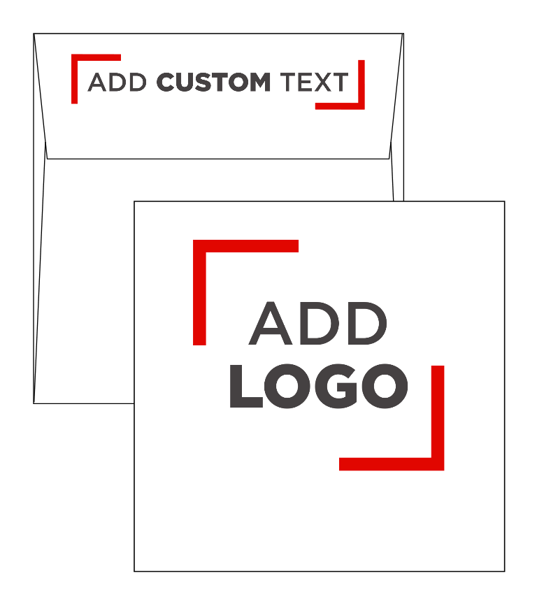 White 28lb 5 1/2 x 5 1/2 Square Envelopes with Peel & Seal