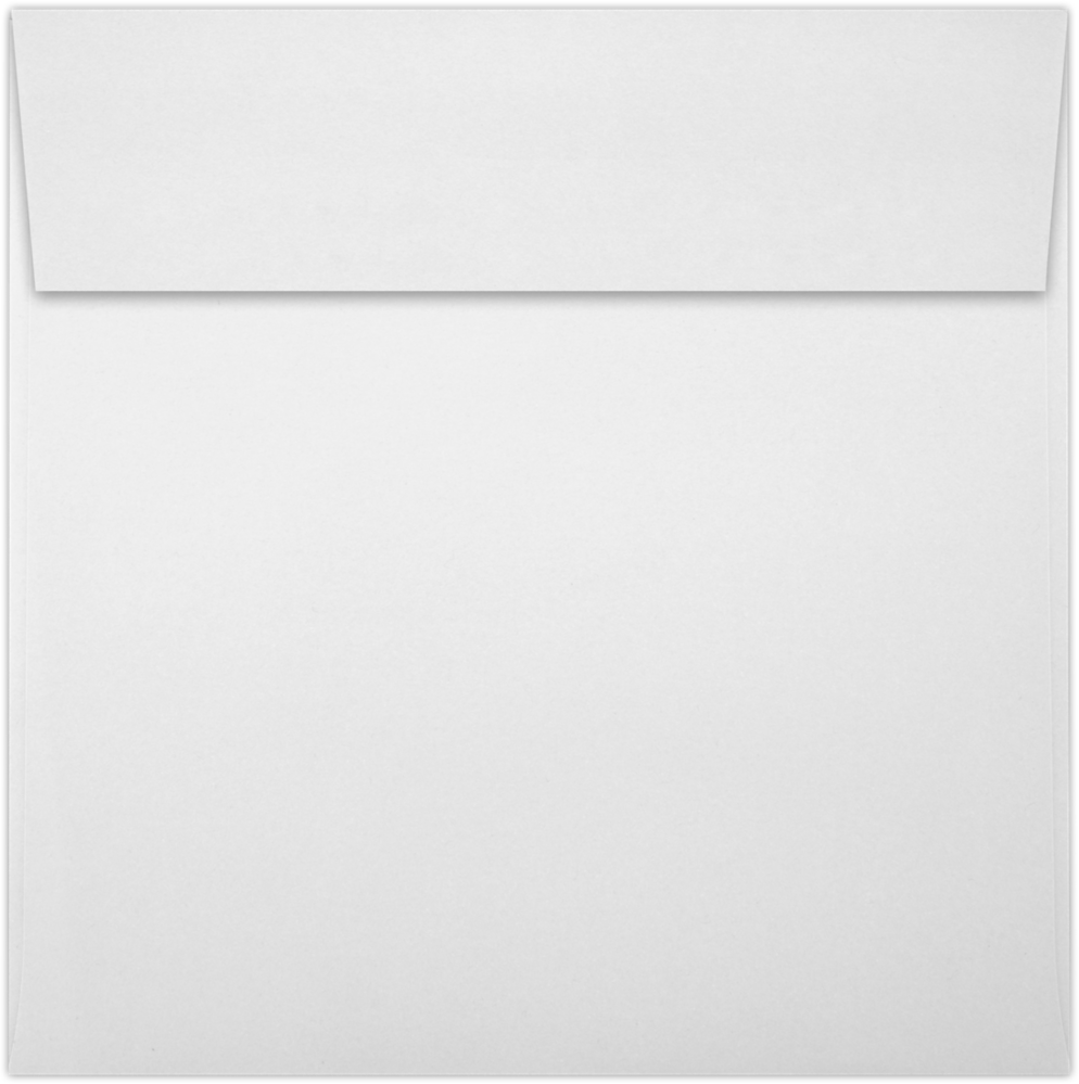 White 28lb 6 1/2 x 6 1/2 Square Envelopes with Peel & Seal