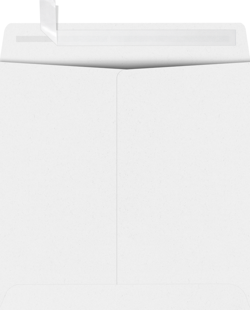 White 28lb 8 1/2 x 8 1/2 Square Envelopes with Peel & Seal