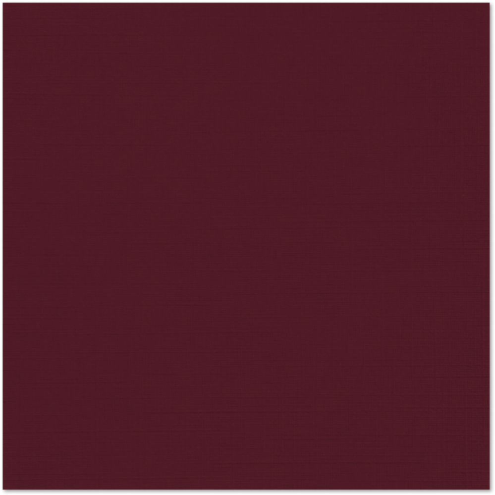 Burgundy Linen 100lb 12 x 12 Cardstock