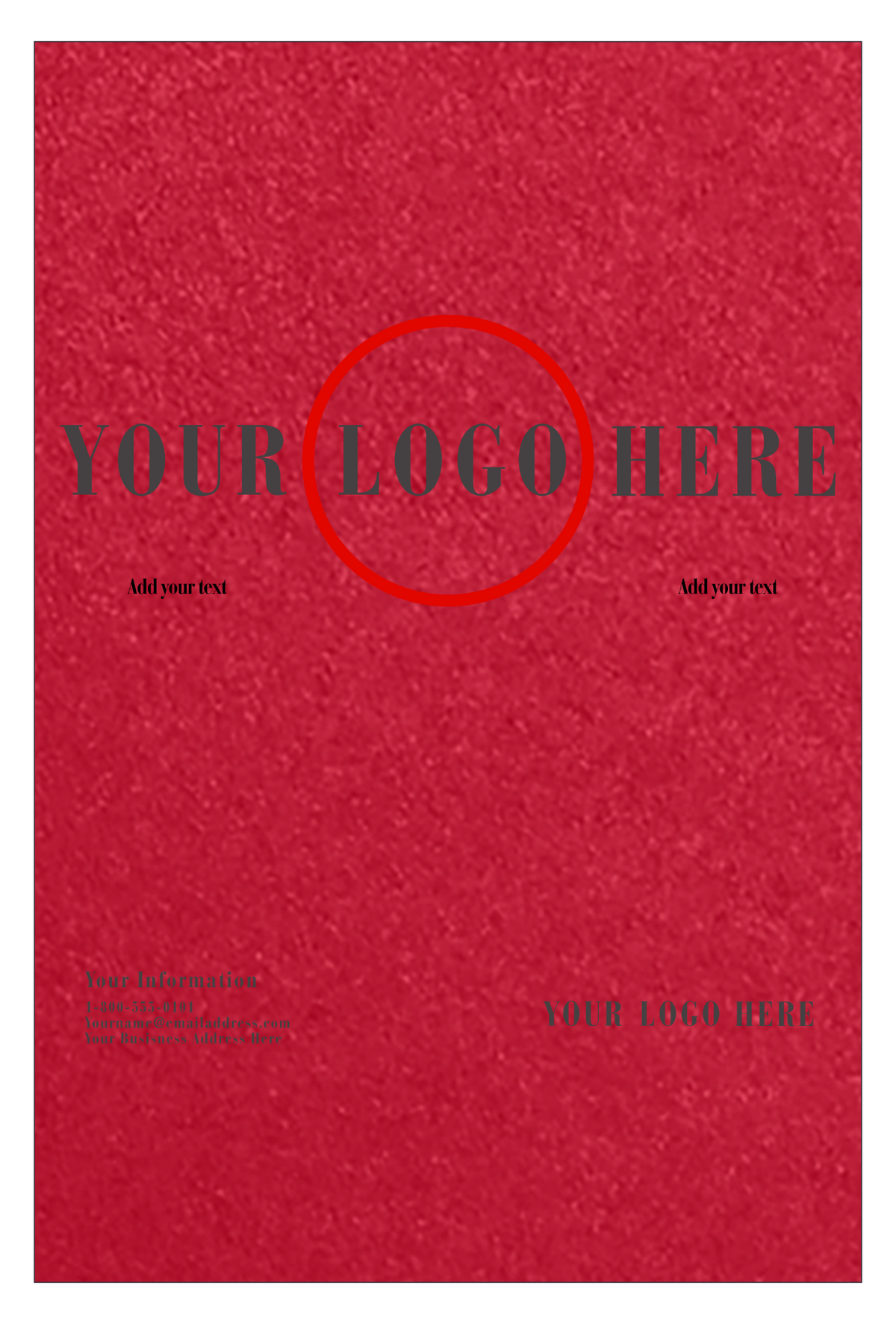 Jupiter Red Metallic 105lb 12 x 18 Cardstock
