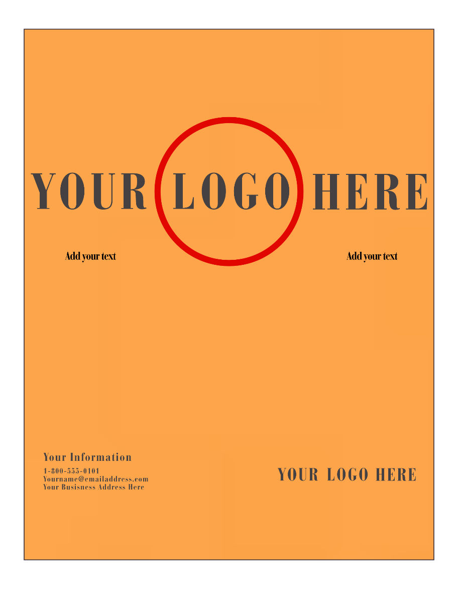 Ultra Orange 65lb 8 1/2 x 11 Cardstock