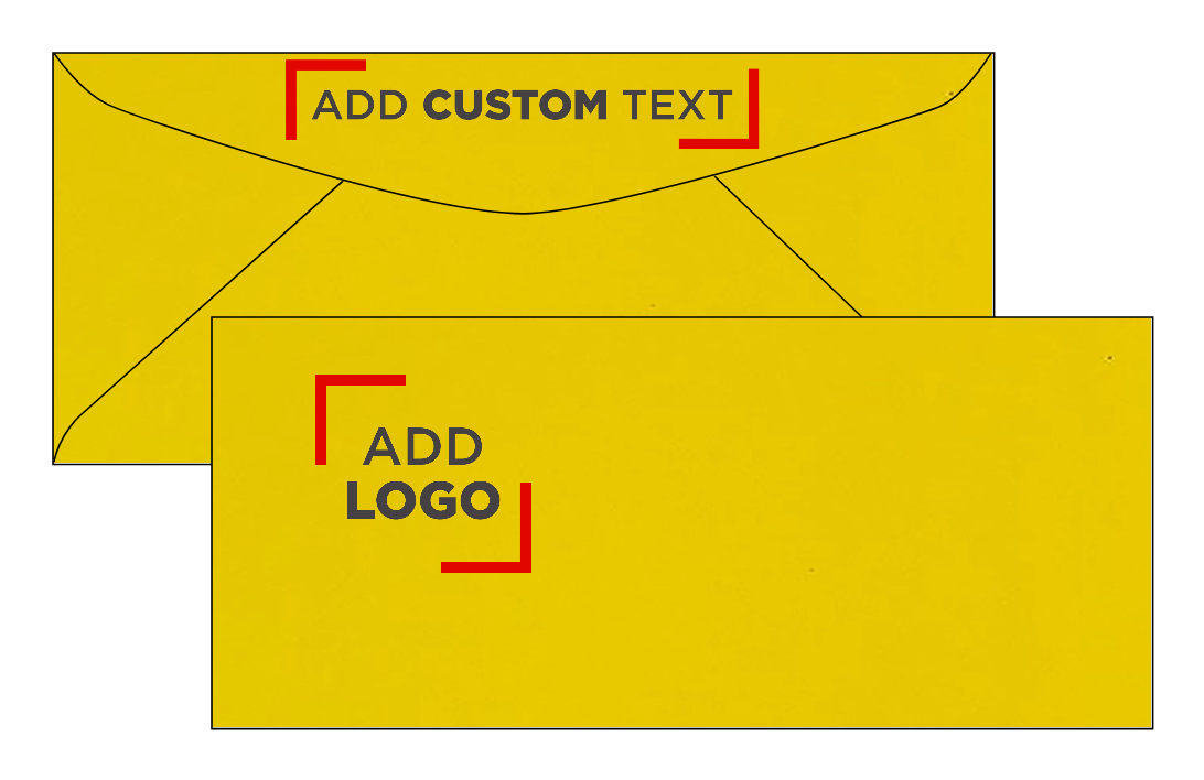 Yellow 24lb #9 Regular Envelopes (3 7/8 x 8 7/8)