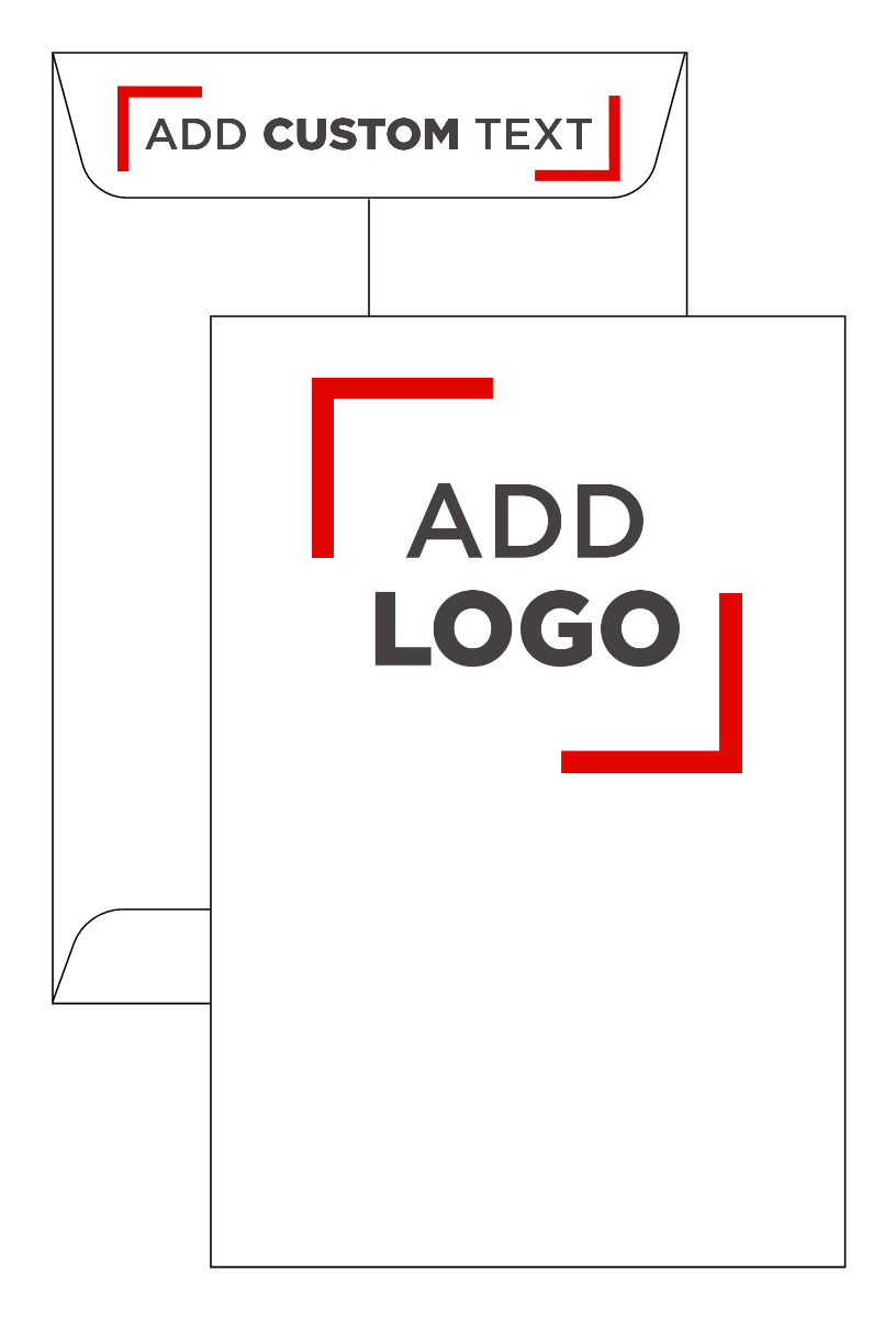 White Inkjet 32lb 6 x 9 Open End Envelopes with Peel & Seal