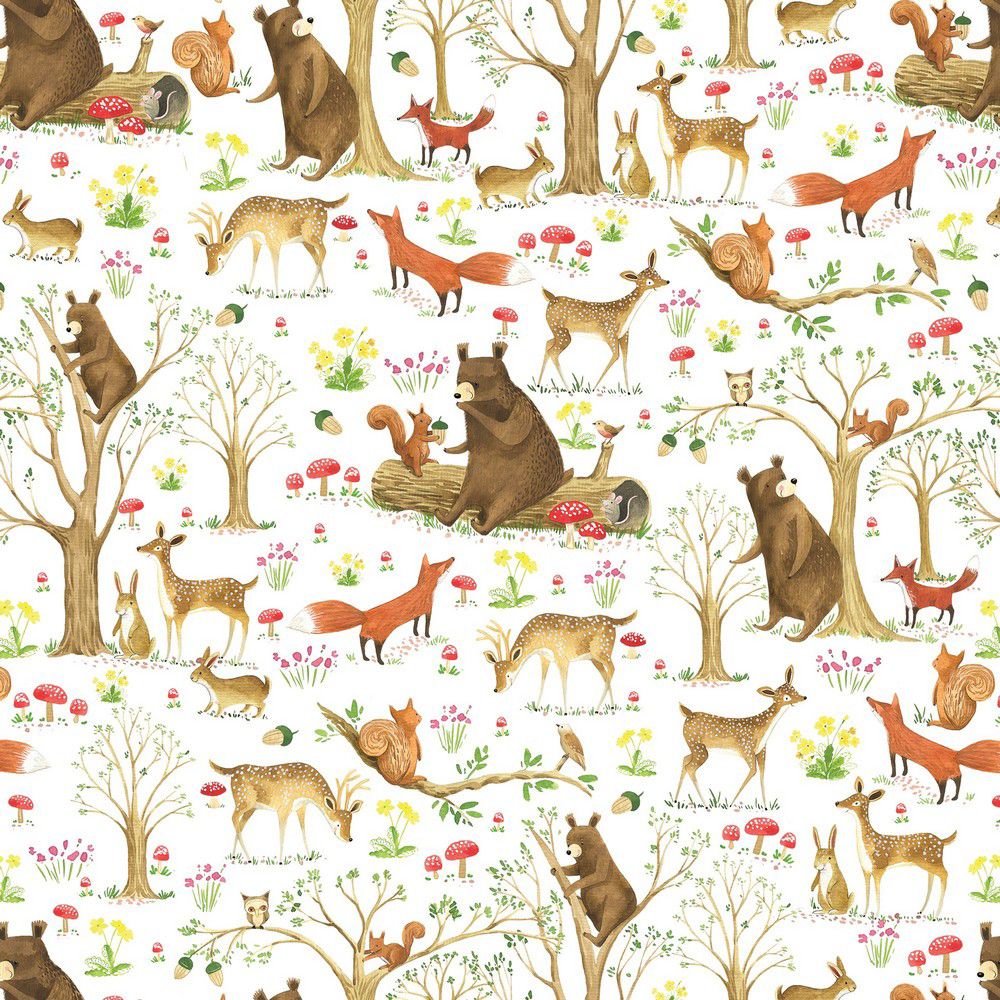 Fairytale Forest 30" x 208' Bulk Wrapping Paper (520 Sq Ft)