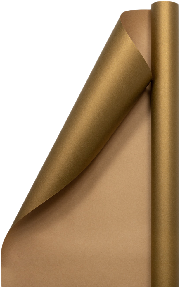 Wrapping Paper (25 Sq Ft) - Gold