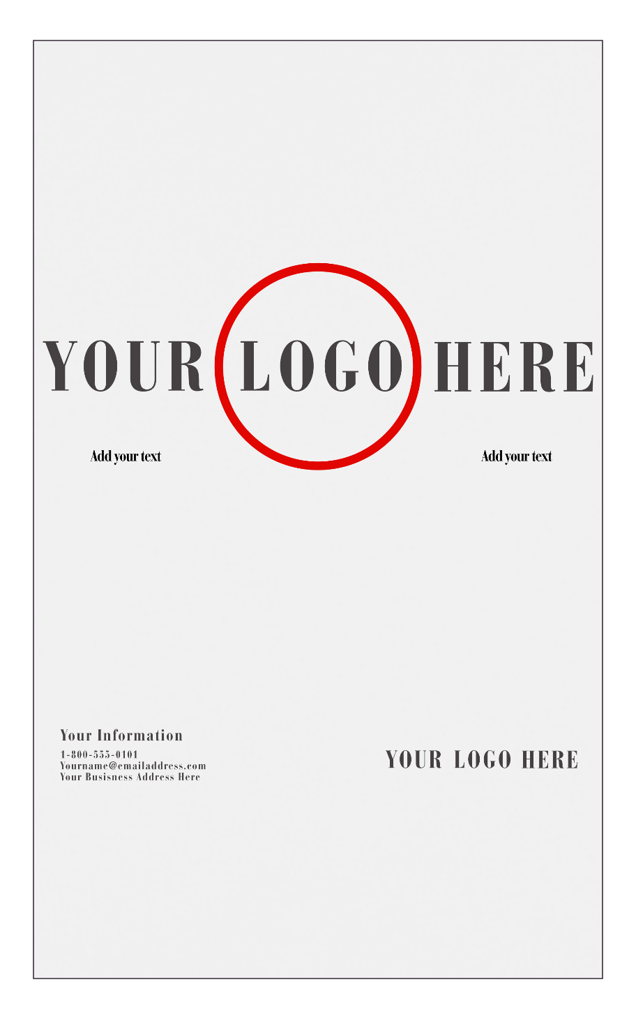 White 65lb 8 1/2 x 14 Cardstock