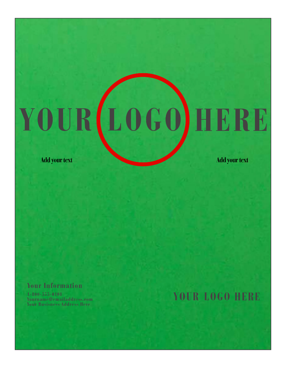 Green Vellum 110lb 8 1/2 x 11 Cardstock