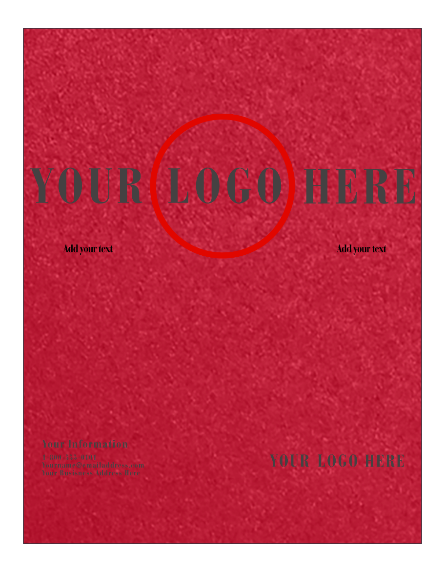 Jupiter Red Metallic 105lb 8 1/2 x 11 Cardstock