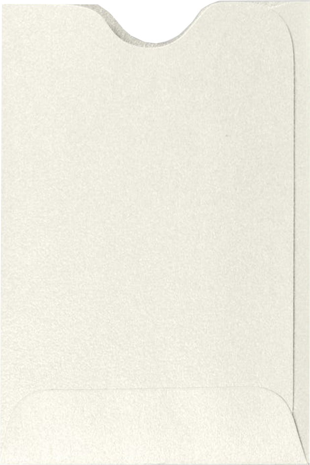 White Quartz Metallic 32lb Credit Card Sleeve (2 3/8 x 3 1/2)