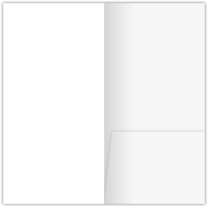 White Semi-Gloss 10pt C2S 3 1/2 x 7 One Pocket Key Card Holders with 2 1/2 Inch Pocket