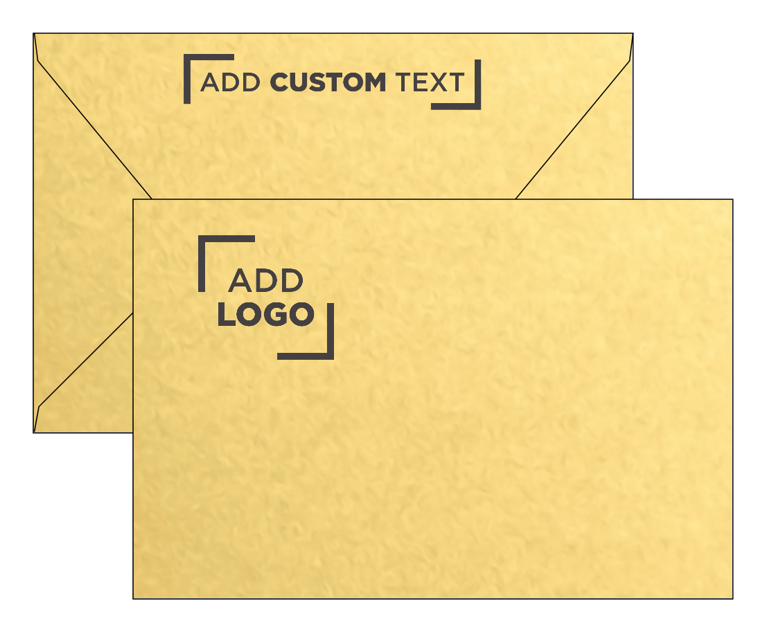Gold Metallic 32lb 6 x 9 Booklet Contour Flap Envelopes