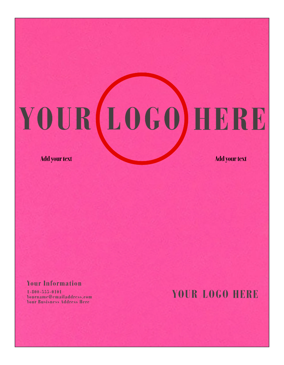 Fuchsia Pink Magenta 65lb 8 1/2 x 11 Cardstock