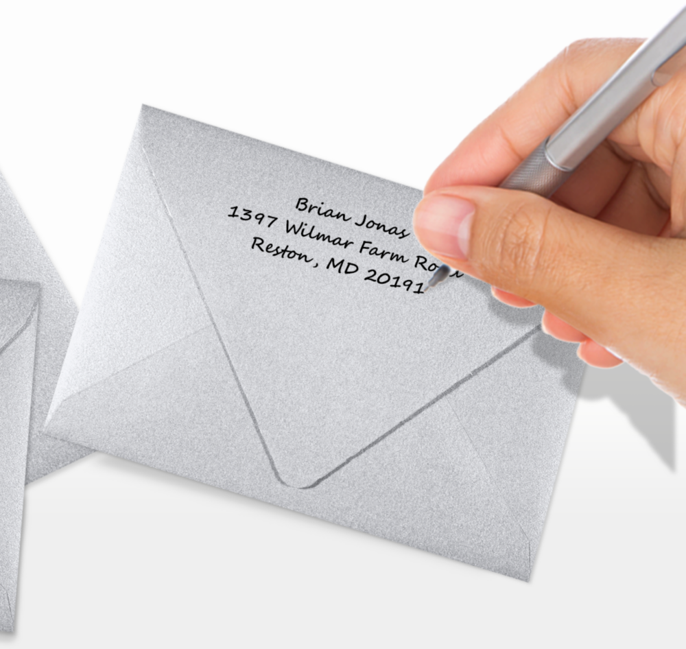 Silver Metallic 32lb A1 Contour Flap Envelopes (3 5/8 x 5 1/8)