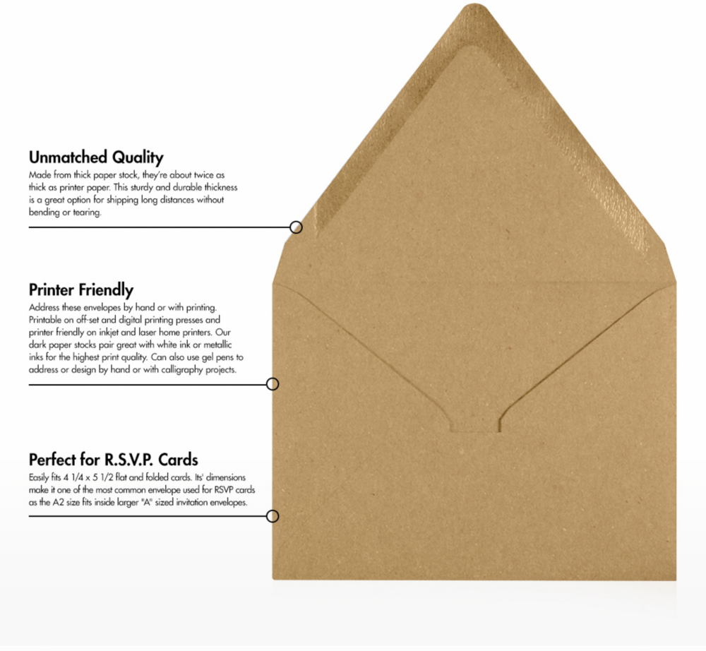 Grocery Bag 28lb A2 Contour Flap Envelopes (4 3/8 x 5 3/4)