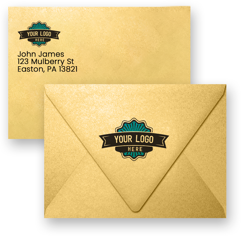 A7 Contour Flap Envelopes (5 1/4 x 7 1/4) - Gold Metallic 32lb