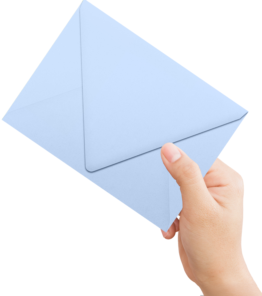 Baby Blue 32lb A7 Contour Flap Envelopes (5 1/4 x 7 1/4)