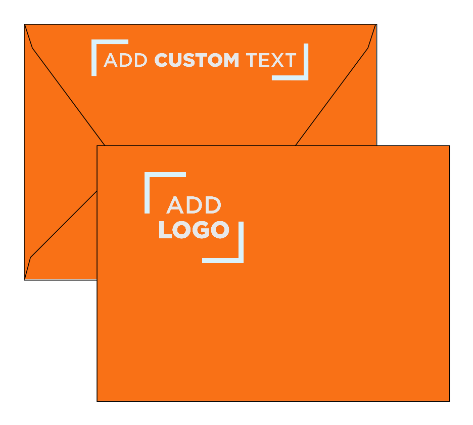 Mandarin Orange 32lb A7 Contour Flap Envelopes (5 1/4 x 7 1/4)