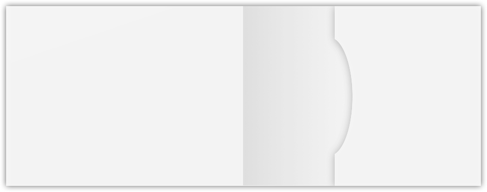 White Semi-Gloss 16pt C2S 2 3/4 x 3 3/4 One Pocket Key Card Holders with 2 1/4 Inch Pocket