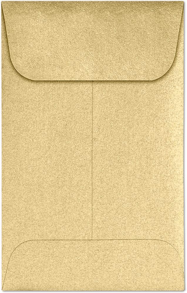 Light Gold Blonde Metallic 32lb #1 Coin Envelopes (2 1/4 x 3 1/2)