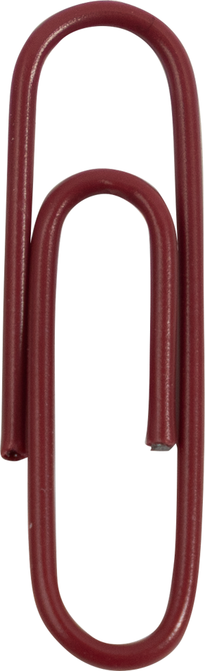 Standard Paper Clips - 100 Pack - Burgundy