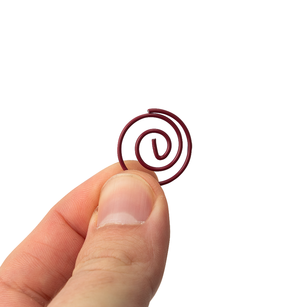Circular "Cloops" Paper Clips - 50 Pack - Burgundy