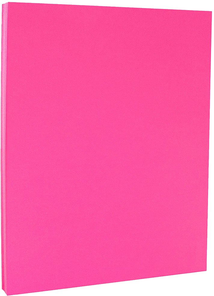 Fuchsia Pink Magenta 65lb 8 1/2 x 11 Cardstock