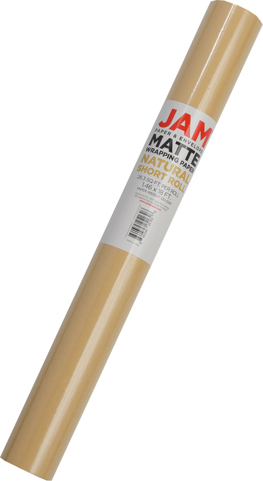 Natural Matte Wrapping Paper - Short Mini Roll (26.3 Sq Ft)