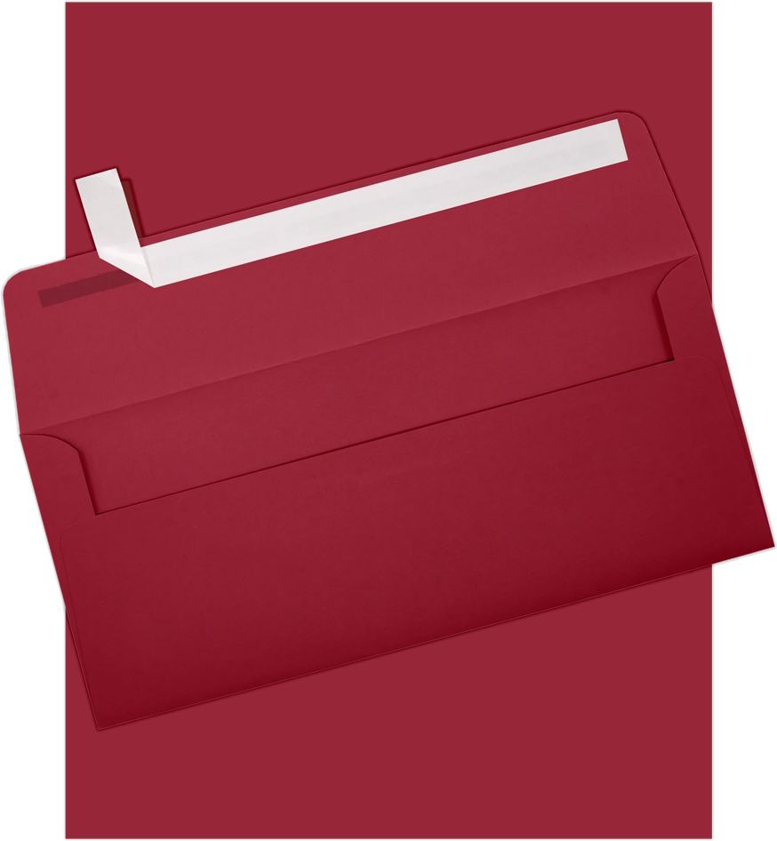 Dark Red #10 Stationery Set - 50 Pack
