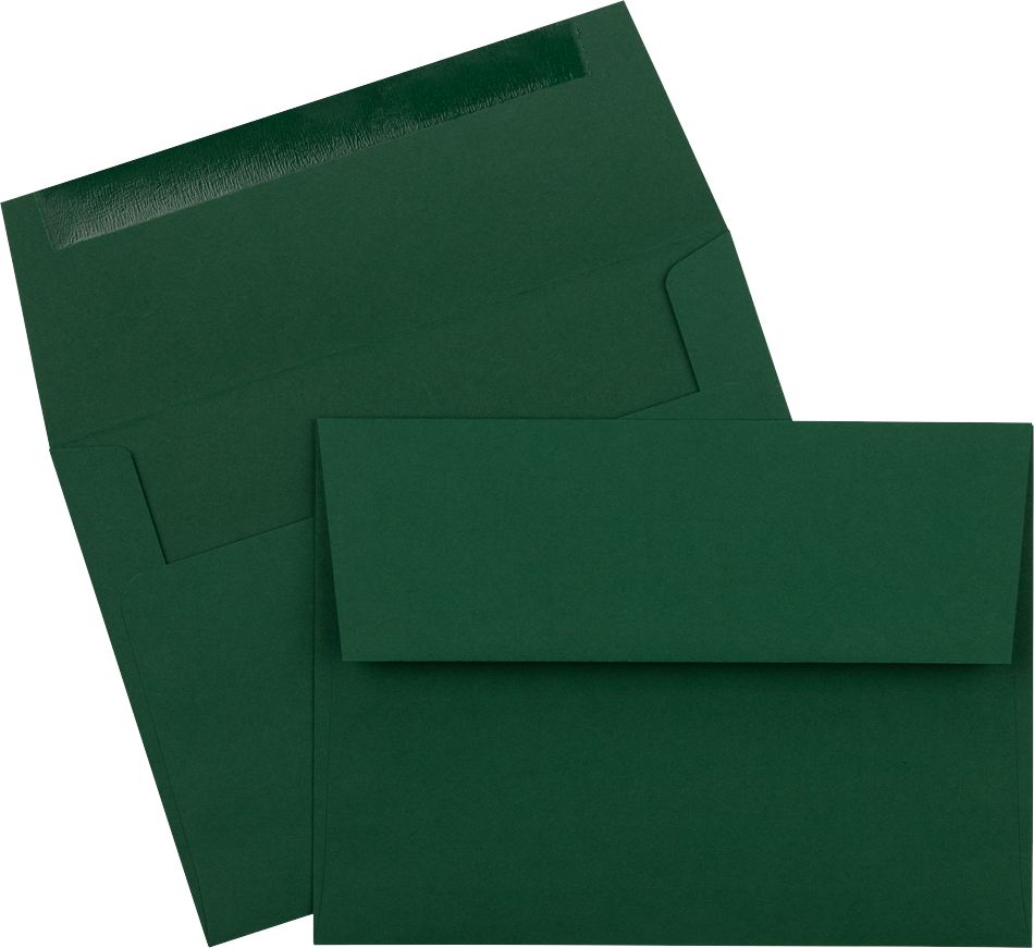 Dark Green 28lb A6 Invitation Envelopes (4 3/4 x 6 1/2)