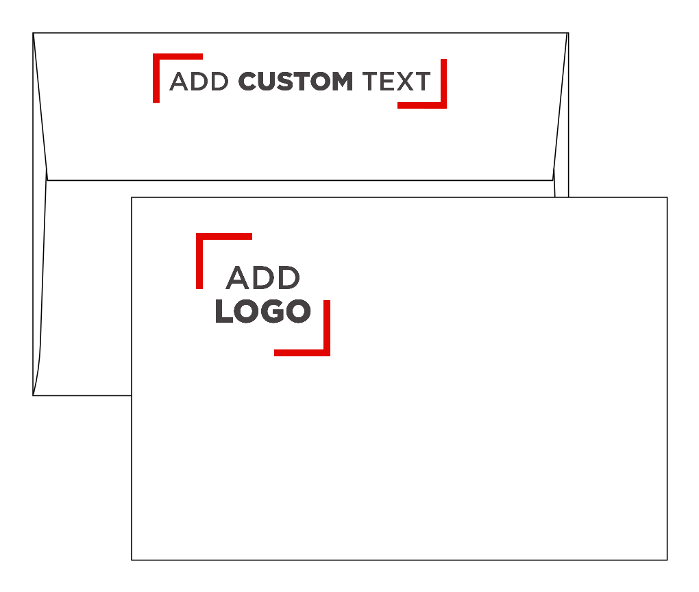 White with Red Foil Lining 24lb A8 Invitation Envelopes (5 1/2 x 8 1/8)