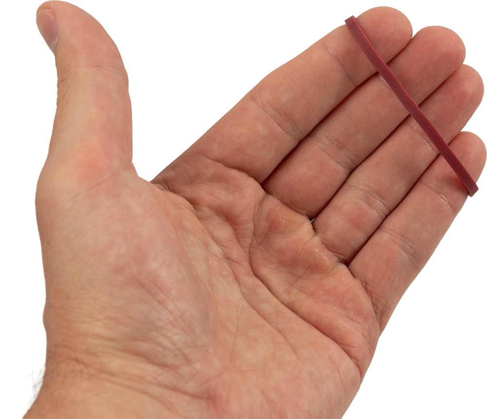 Size 33 Rubber Bands - 100 Pack - Burgundy