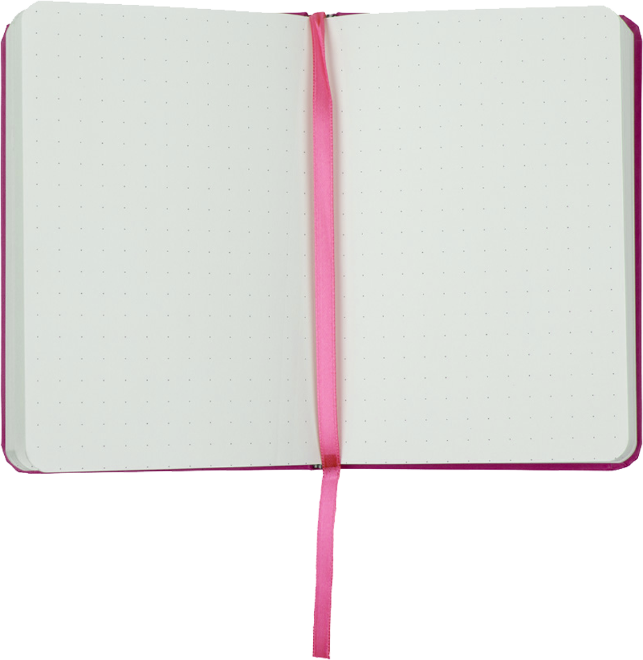 Travel Size 4 x 6 Notebooks (70 Dotted Pages) - Pink Berry