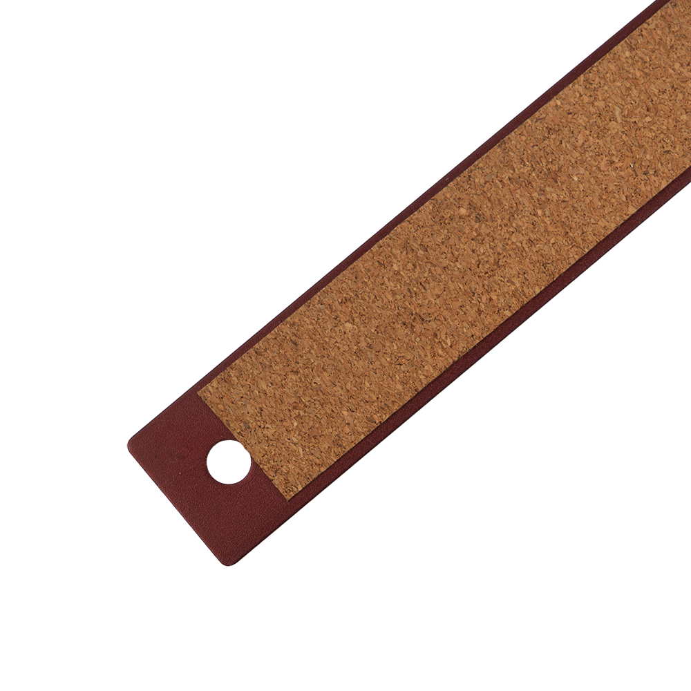 12 Inch Aluminum Ruler - Burgundy Metallic