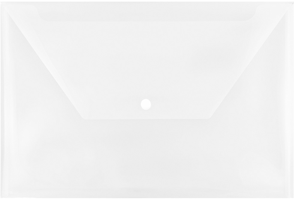 Clear Legal Booklet Plastic Envelopes (9 3/4 x 14 1/2) with Snap Closure