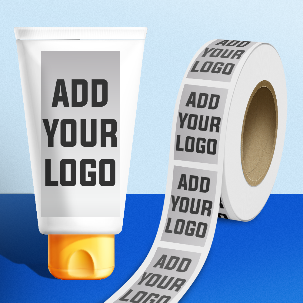 Silver Foil 1 1/2 x 3 Inch Roll of Rectangle Labels - Durable Metallic