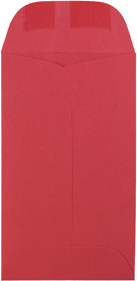Red 24lb #3 Coin Envelopes (2 1/2 x 4 1/4)