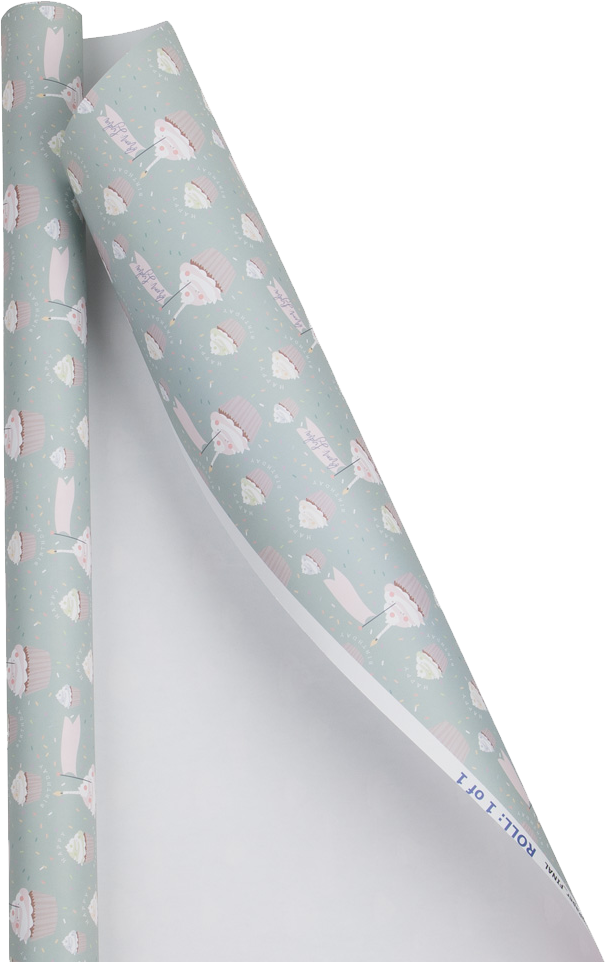Custom Print Wrapping Paper 29 1/4" x 7' (17 Sq Ft) White Matte