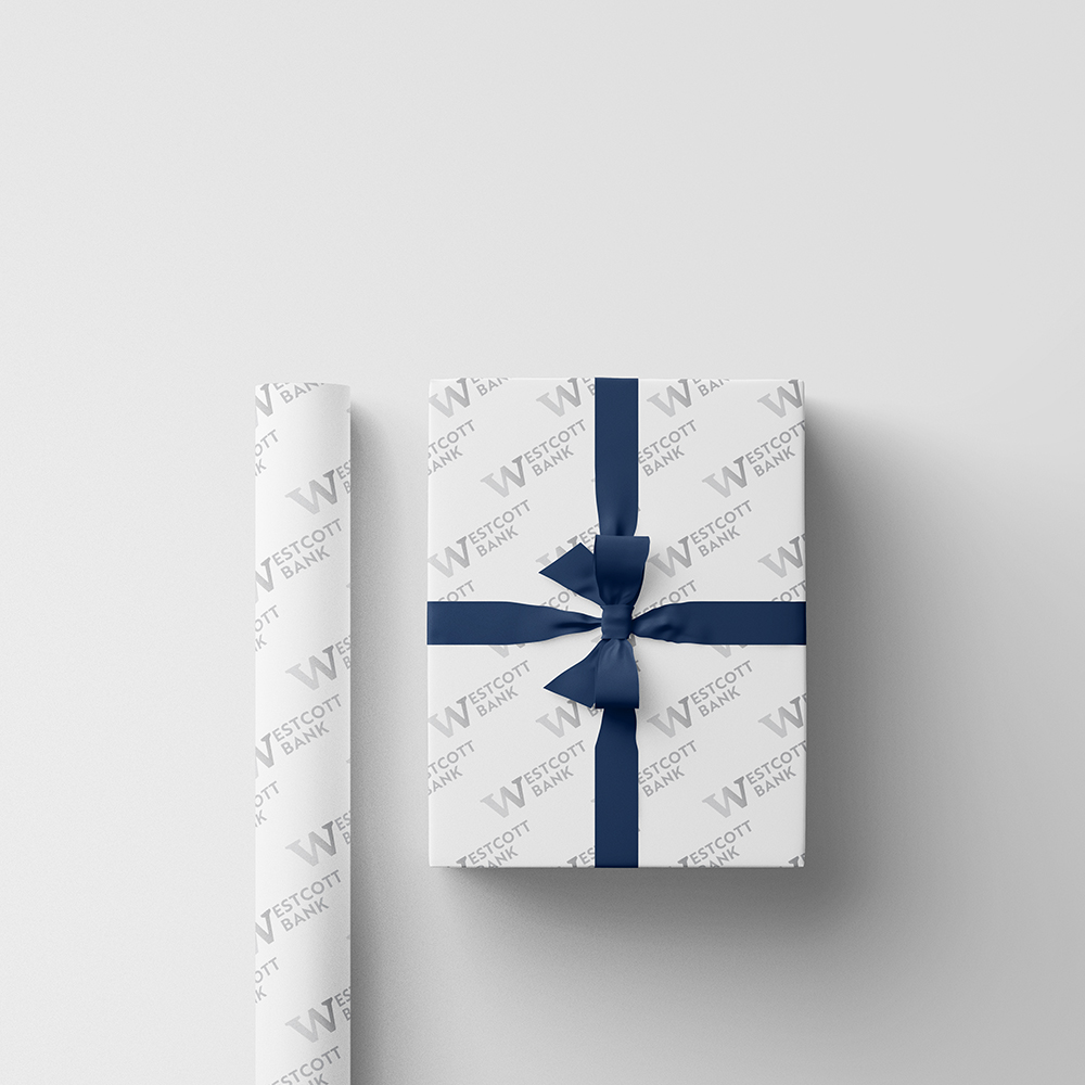 Custom Print Wrapping Paper 29 1/4" x 17 3/4' (43 Sq Ft) White Matte