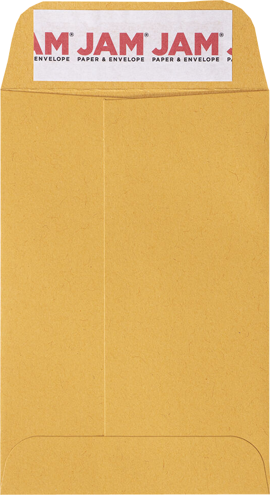 Brown Kraft 28lb #4 Coin Envelopes (3 x 4 1/2) with Peel & Seal
