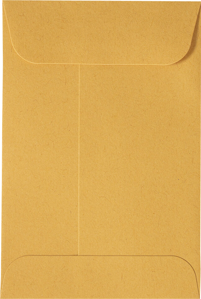 Brown Kraft 28lb #4 Coin Envelopes (3 x 4 1/2) with Peel & Seal