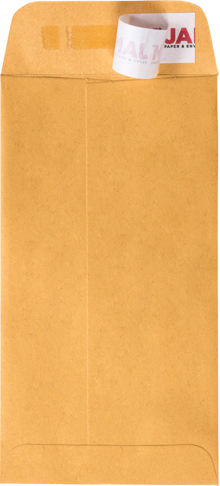 Brown Kraft 28lb #7 Coin Envelopes (3 1/2 x 6 1/2) with Peel & Seal