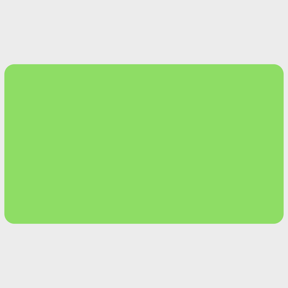 Neon Green 2 x 3 1/2 Inch Roll of Rectangle Labels - Bright Adhesive