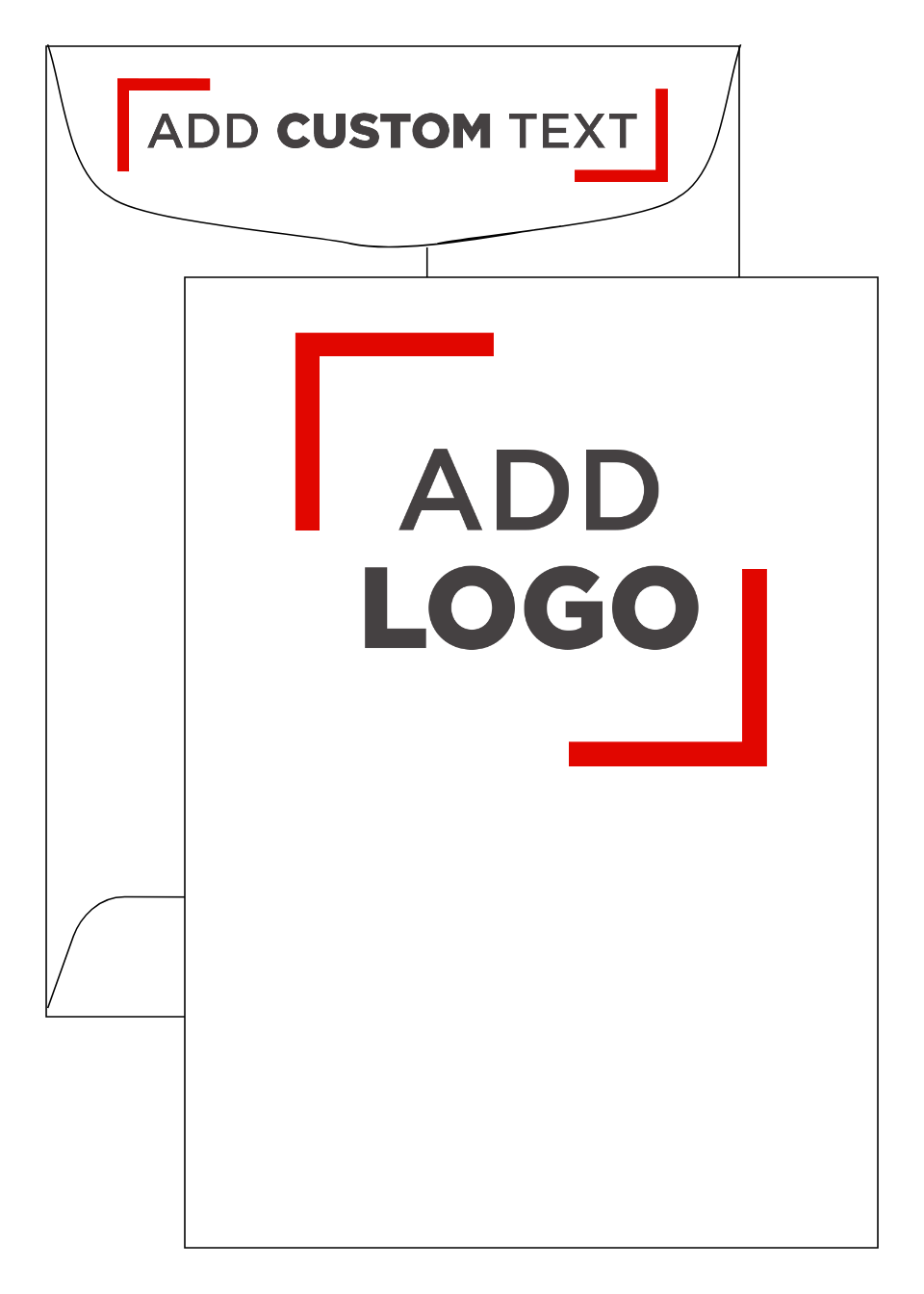 White 28lb 7 1/2 x 10 1/2 Open End Envelopes