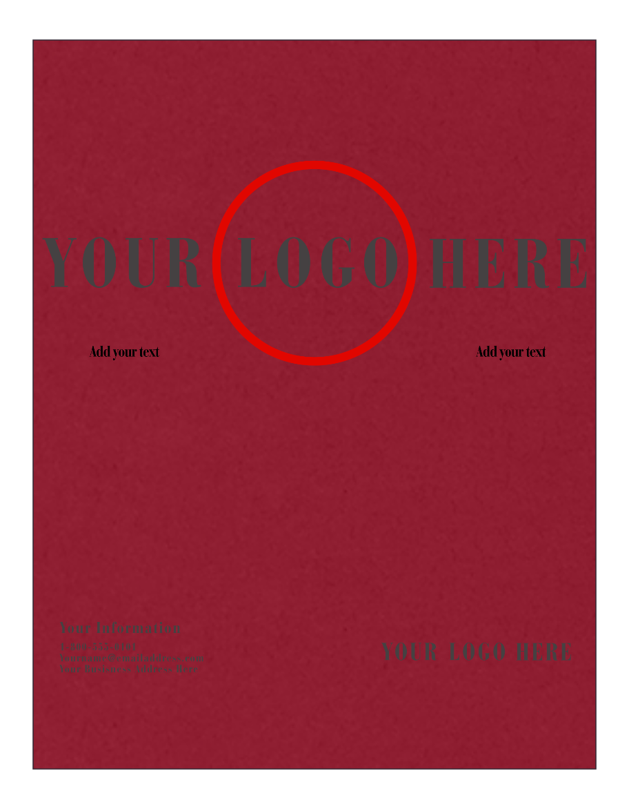 Garnet Dark Red 100lb 8 1/2 x 11 Cardstock