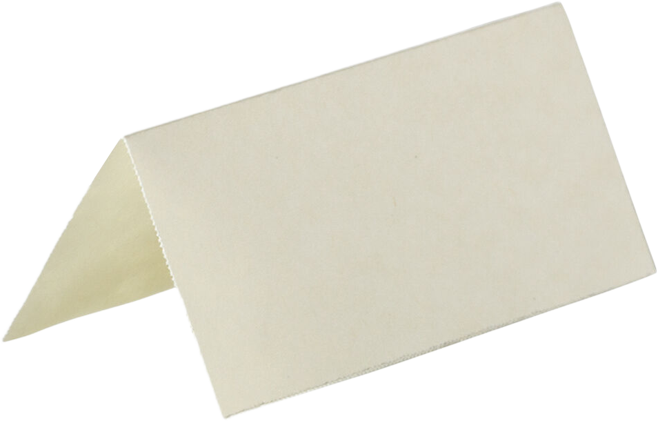 White Parchment 3 3/4 x 1 3/4 Printable Place Cards