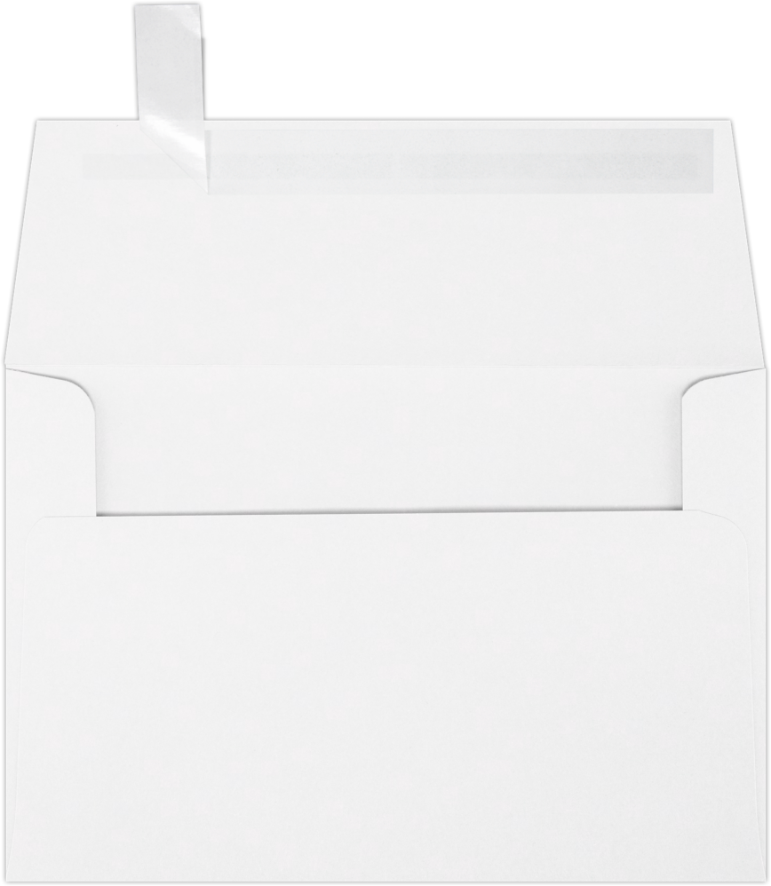 White 24lb A4 Invitation Envelopes (4 1/4 x 6 1/4) with Peel & Seal