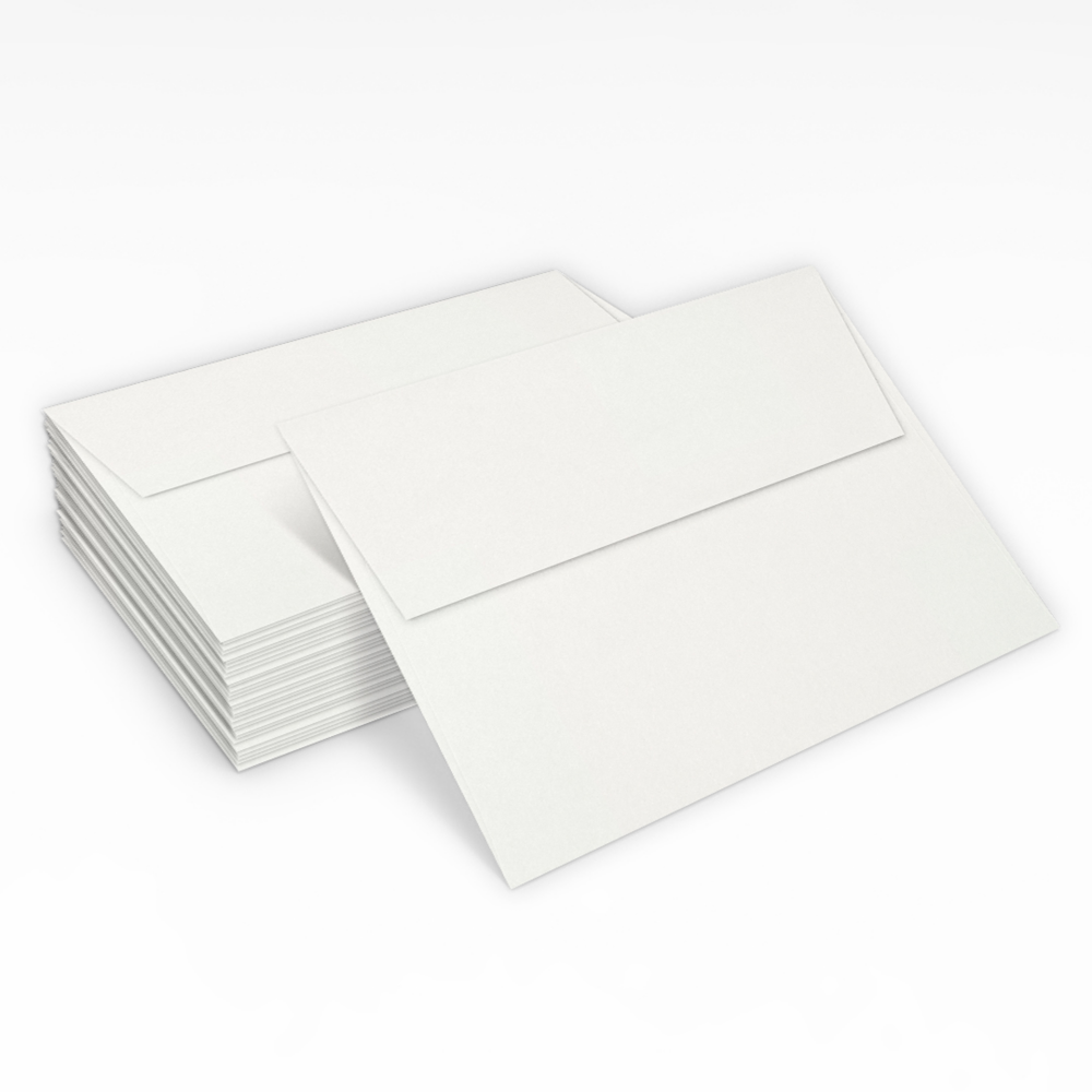 White 24lb A7 Invitation Envelopes (5 1/4 x 7 1/4) with Peel & Seal