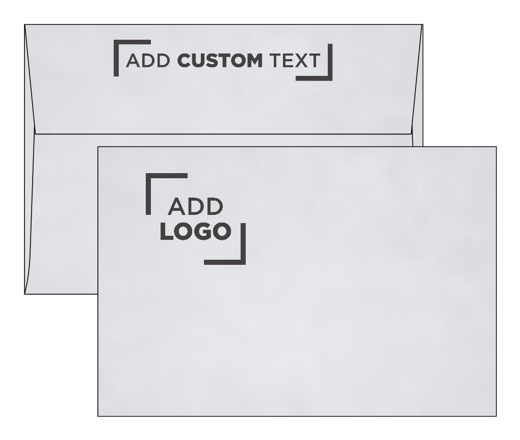 Silver Metallic 32lb A8 Invitation Envelopes (5 1/2 x 8 1/8) with Peel & Seal