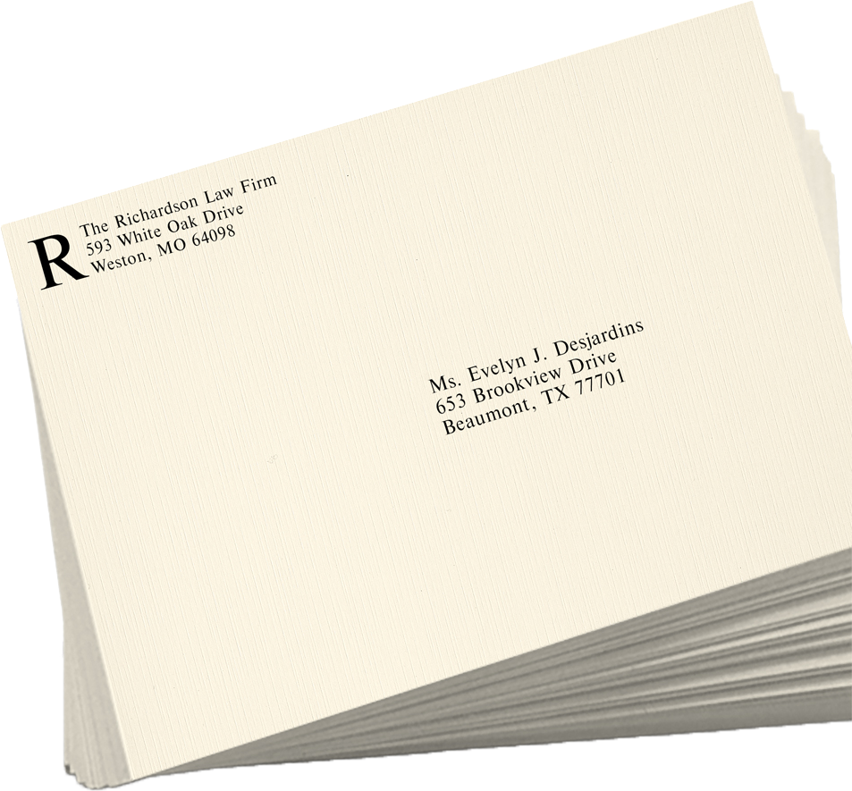 Natural Linen 32lb 9 x 12 Open End Envelopes with Peel & Seal